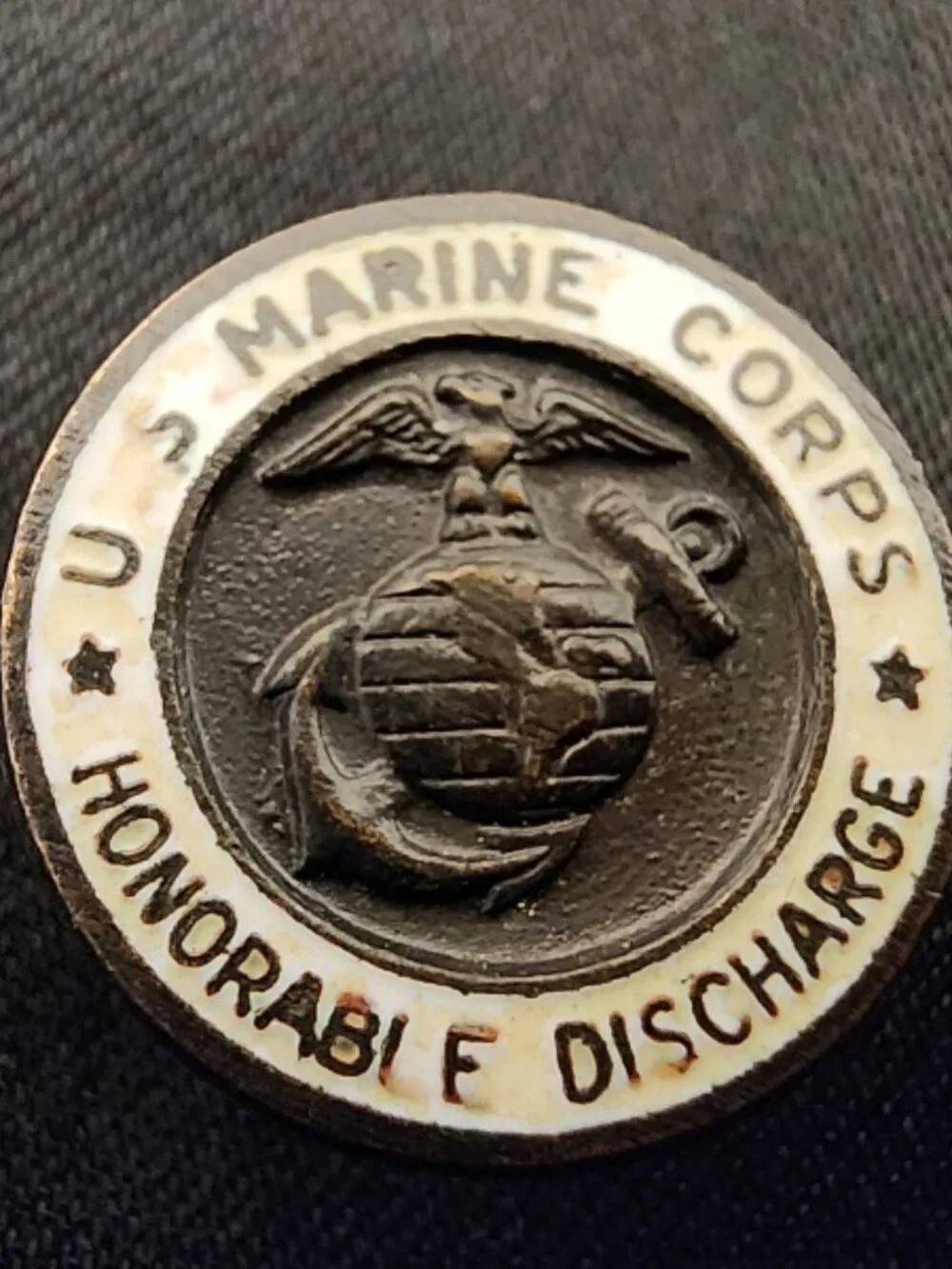 Vintage USMC Honorable Discharge Lapel Pin/Button